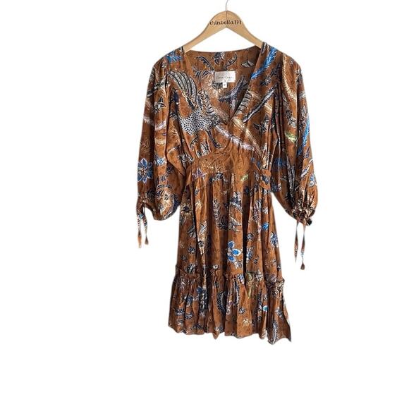 CARA CARA Millbrook Paisley-print Dress In Batik Brown - Picture 2 of 16